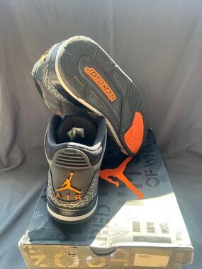 Nike Jordan Men's Retro Sneakers - Black & Orange